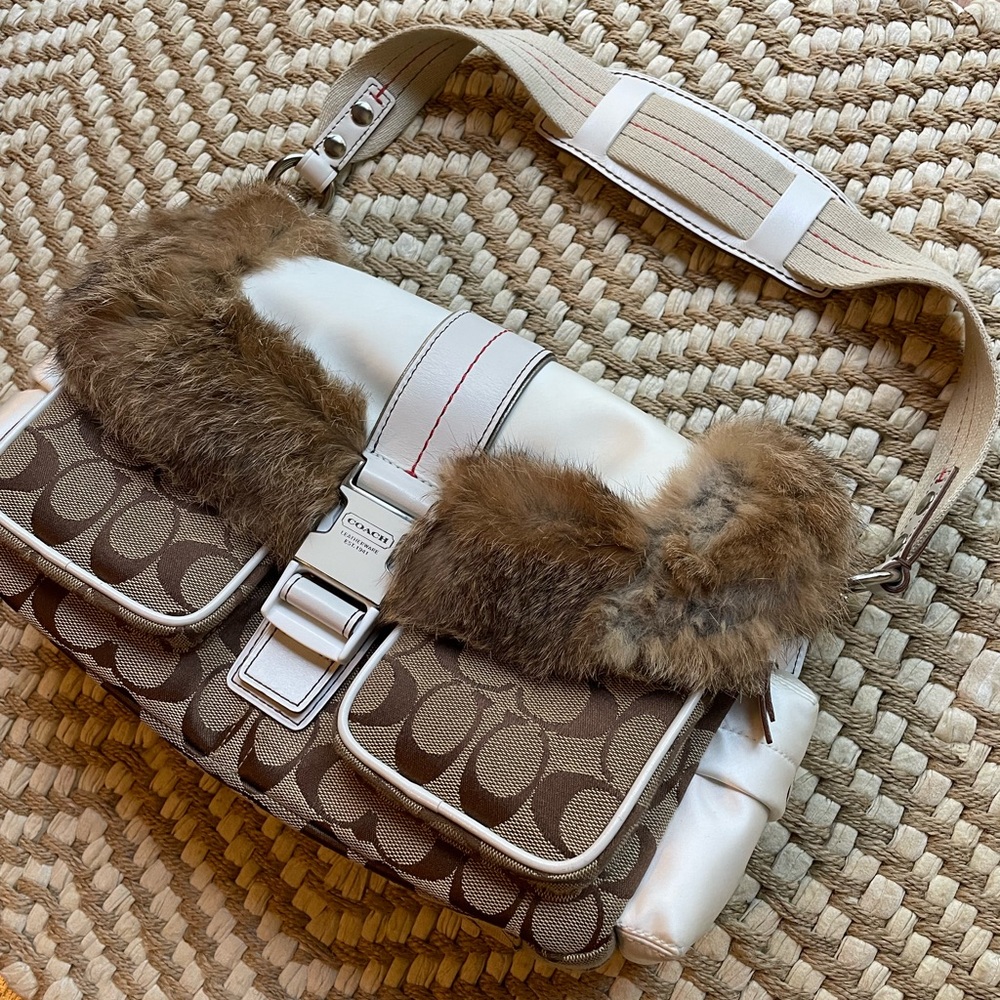 Coach fur purse